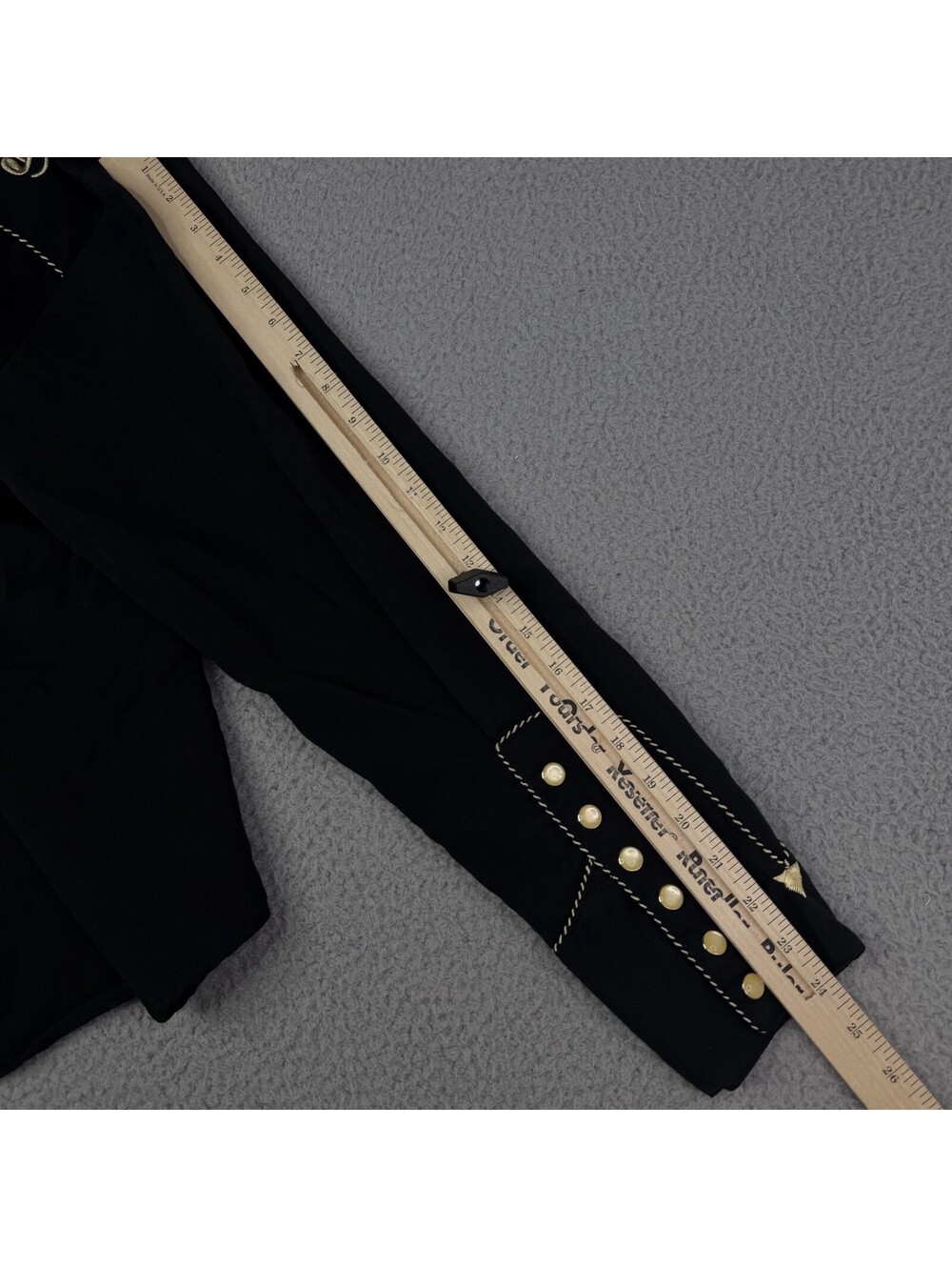 Scully Western Shirt Mens Size Small Black Pearl Snap Embroidered Musical Notes - Picture 9 of 9